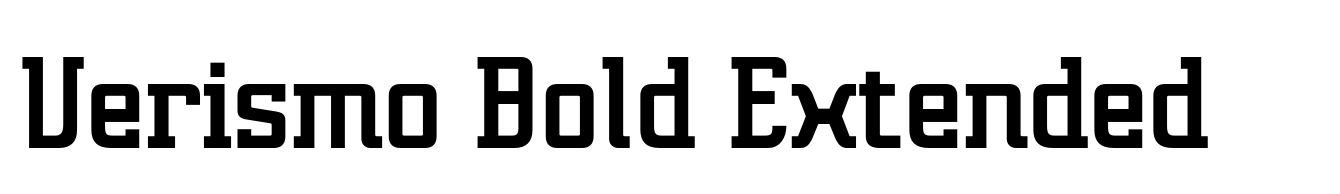 Verismo Bold Extended